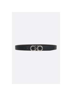 Gancini Smooth Leather Reversible Belt-FERRAGAMO-JOHN JULIA