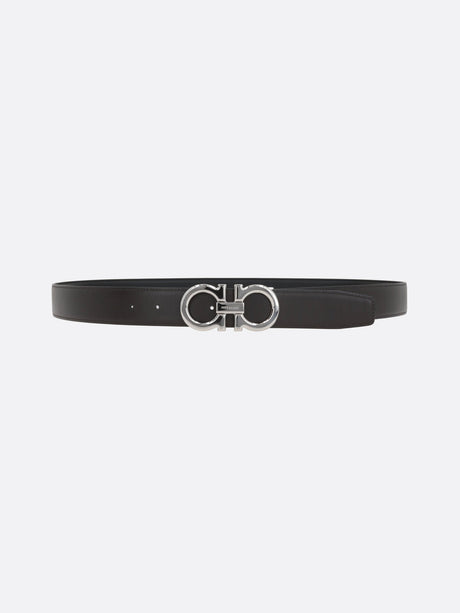 Gancini Smooth Leather Reversible Belt-FERRAGAMO-JOHN JULIA