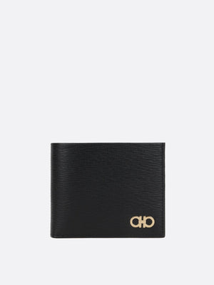 Gancini Textured Leather Billfold Wallet-FERRAGAMO-JOHN JULIA