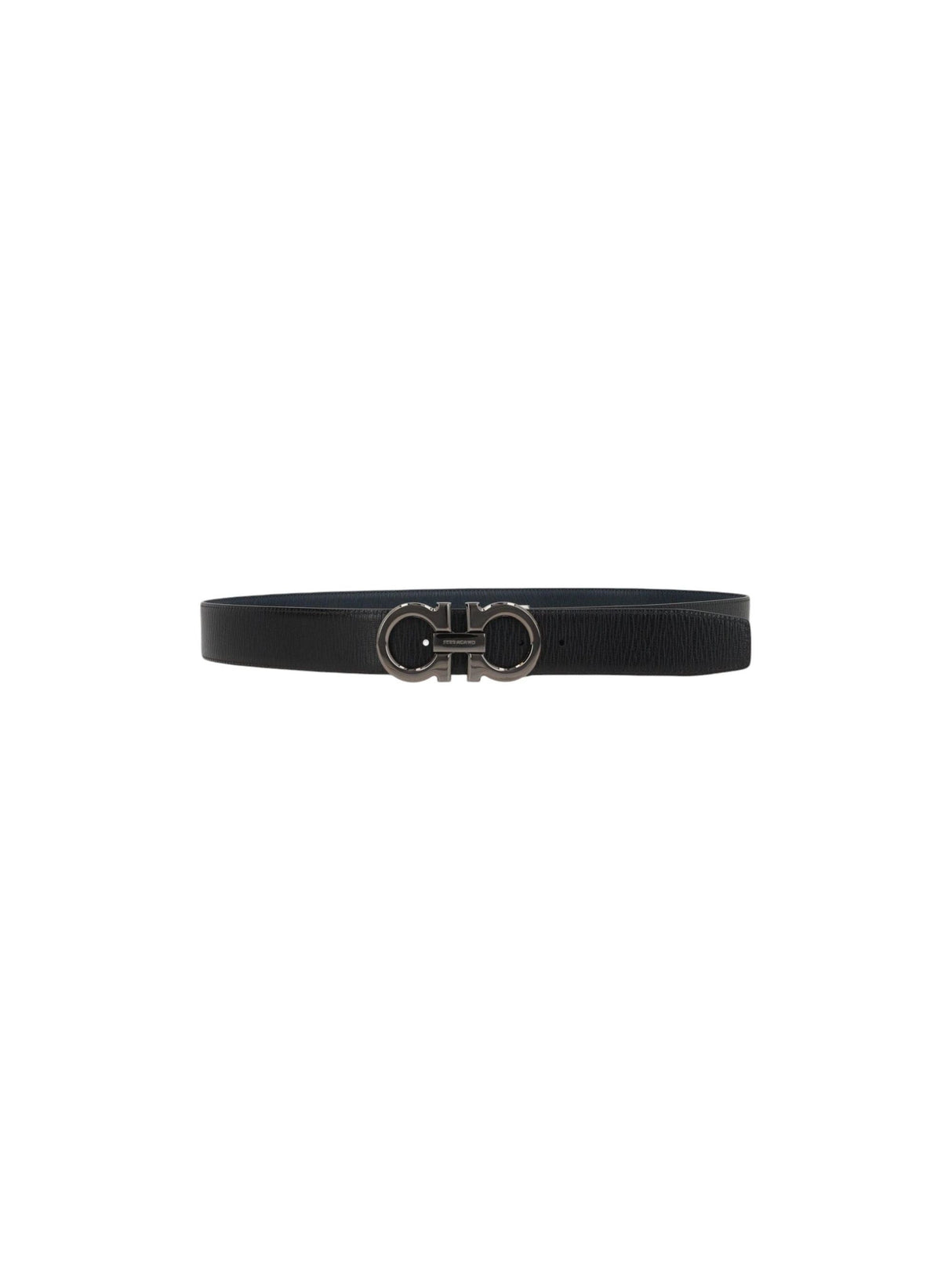 Gancini Textured Leather Reversible Belt-FERRAGAMO-JOHN JULIA