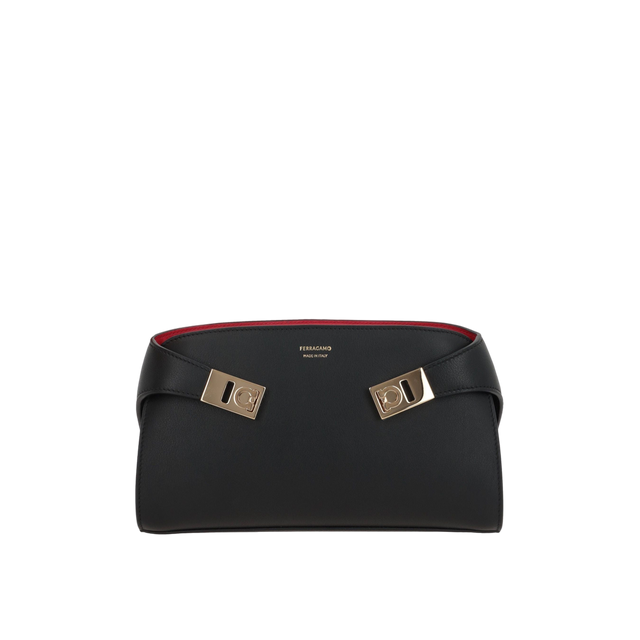 Grainy Leather Hug Crossbody Bag-FERRAGAMO-JOHN JULIA