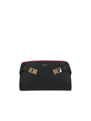 Grainy Leather Hug Crossbody Bag-FERRAGAMO-JOHN JULIA