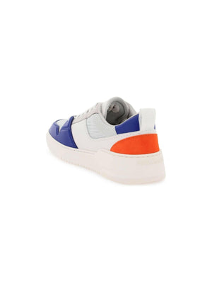 White, Grey and Lapis Lazuli Low Cut Sneakers FERRAGAMO JOHN JULIA.