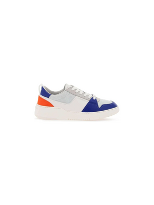 White, Grey and Lapis Lazuli Low Cut Sneakers FERRAGAMO JOHN JULIA.