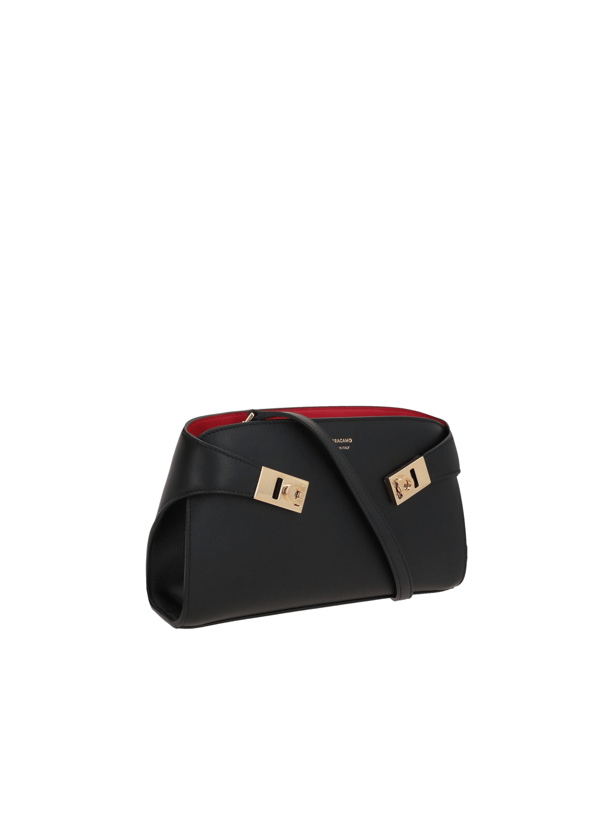 Hug Grainy Leather Crossbody Bag-FERRAGAMO-JOHN JULIA