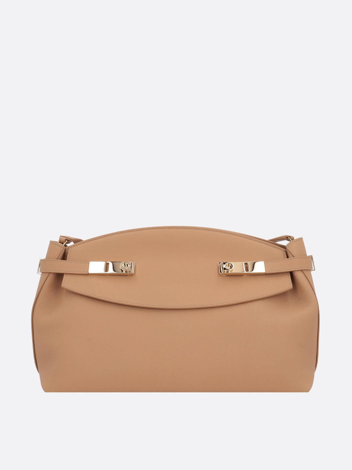 Hug Grainy Leather Shoulder Bag-FERRAGAMO-JOHN JULIA