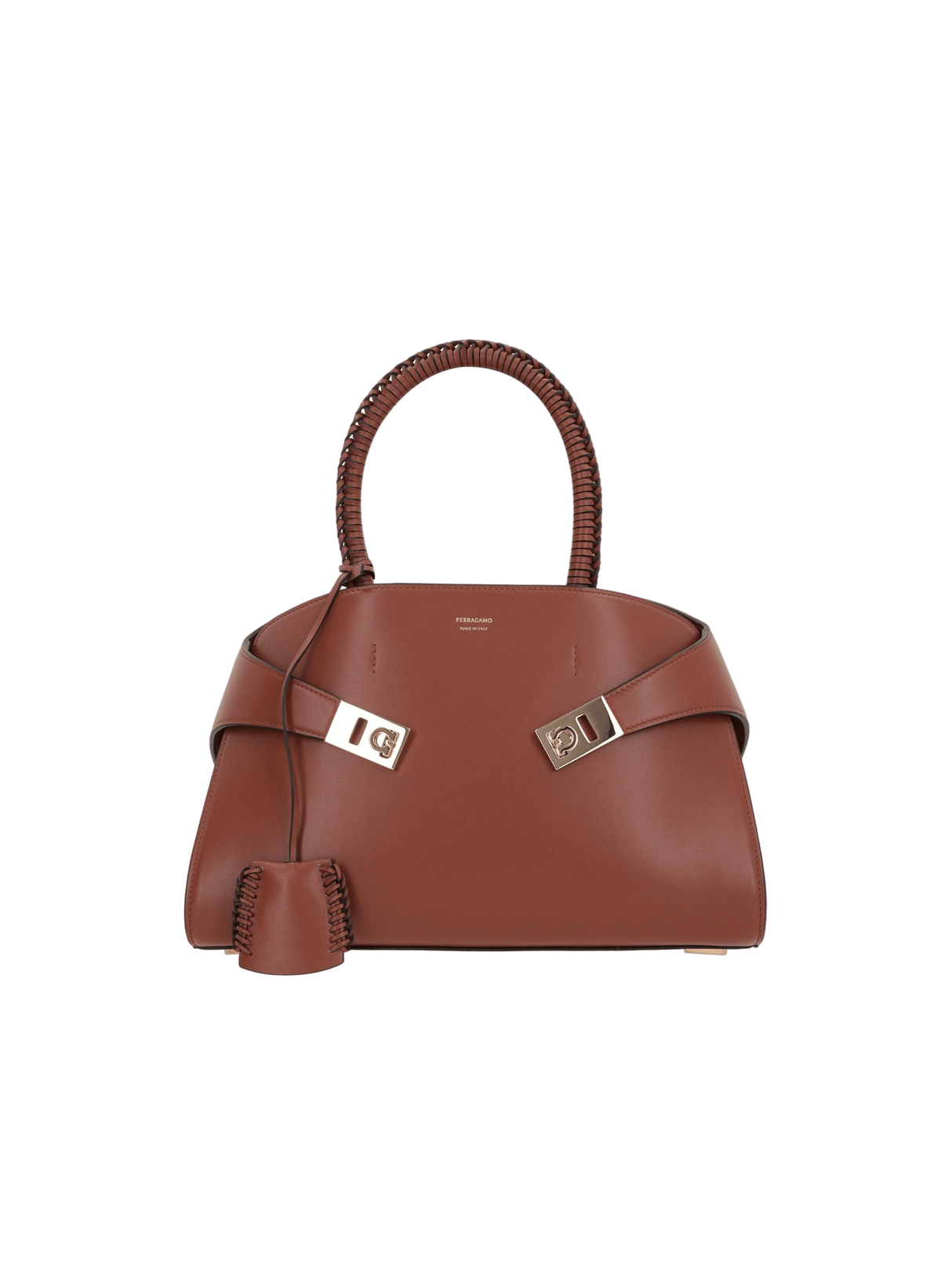 Hug Small Smooth Leather Handbag-FERRAGAMO-JOHN JULIA