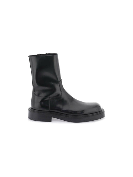 Leather Zippered Boots FERRAGAMO JOHN JULIA.