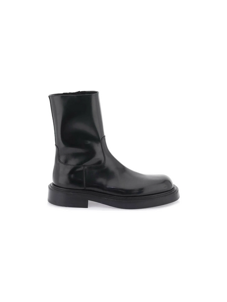 Leather Zippered Boots FERRAGAMO JOHN JULIA.