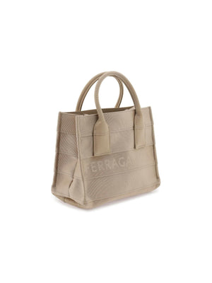 Lettering Logo Small Tote Bag FERRAGAMO JOHN JULIA.