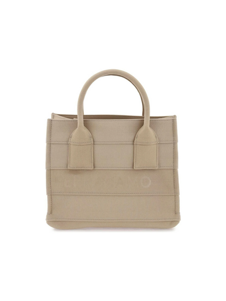 Lettering Logo Small Tote Bag FERRAGAMO JOHN JULIA.