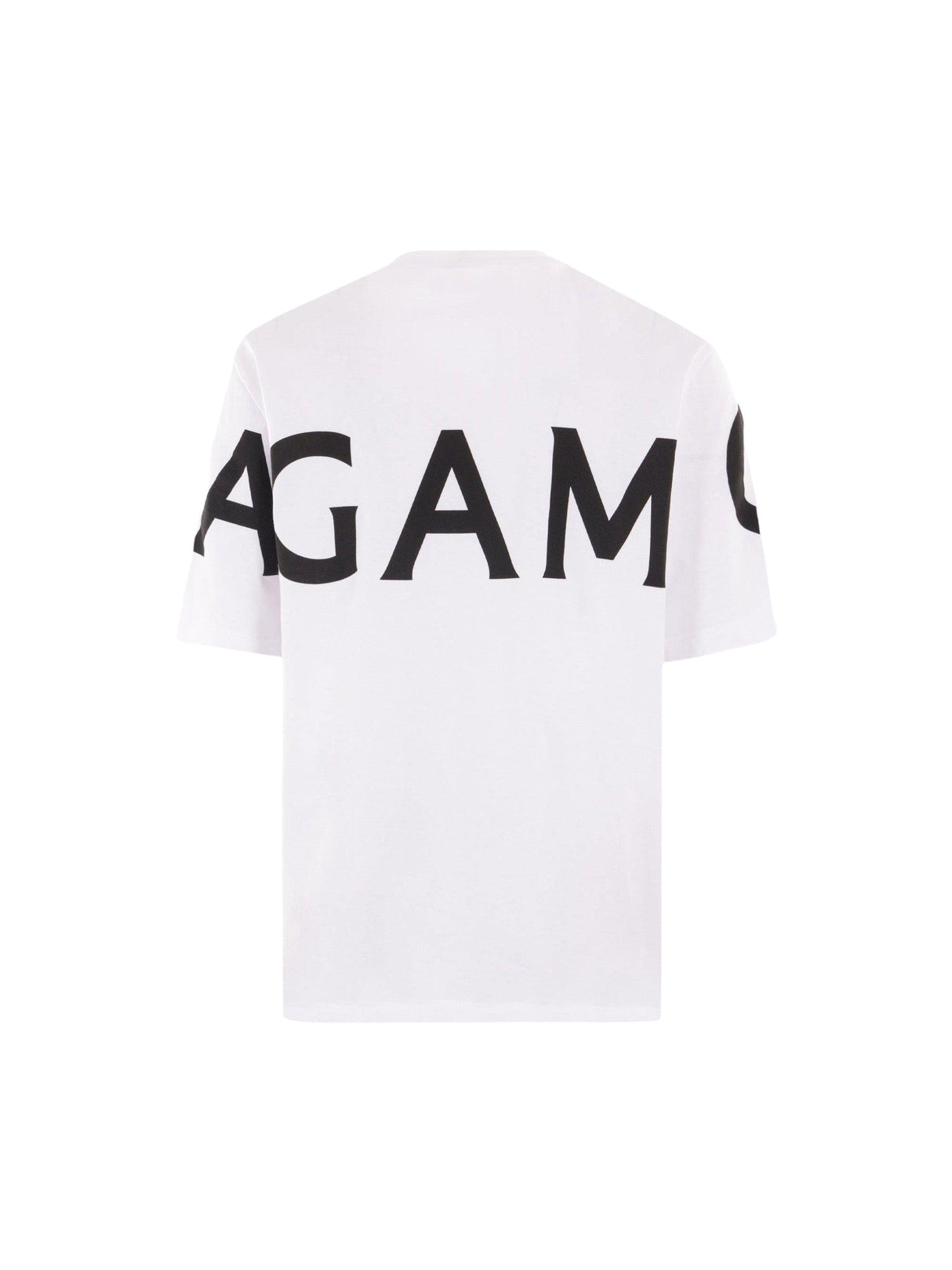 Logo Printed Cotton T-shirt-FERRAGAMO-JOHN JULIA