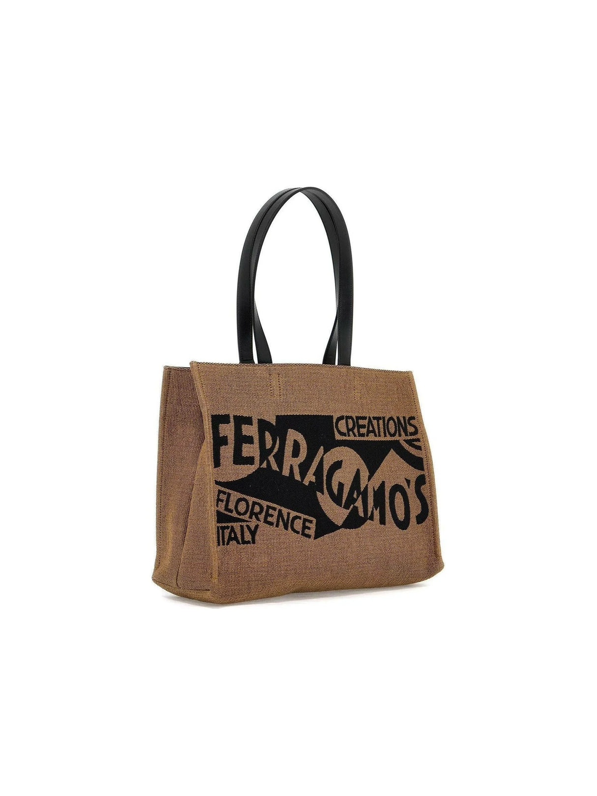 FERRAGAMO-Logo Printed Tote Bag M-JOHN JULIA