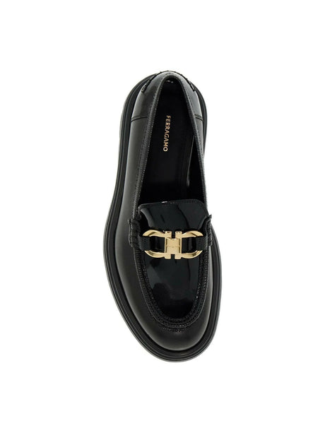 Maryan Leather Lug-Sole Loafers.