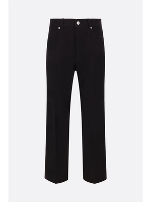 Moleskine Straight-Leg Trousers-Ferragamo-JOHN JULIA