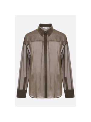 Monogram Georgette Shirt-FERRAGAMO-JOHN JULIA