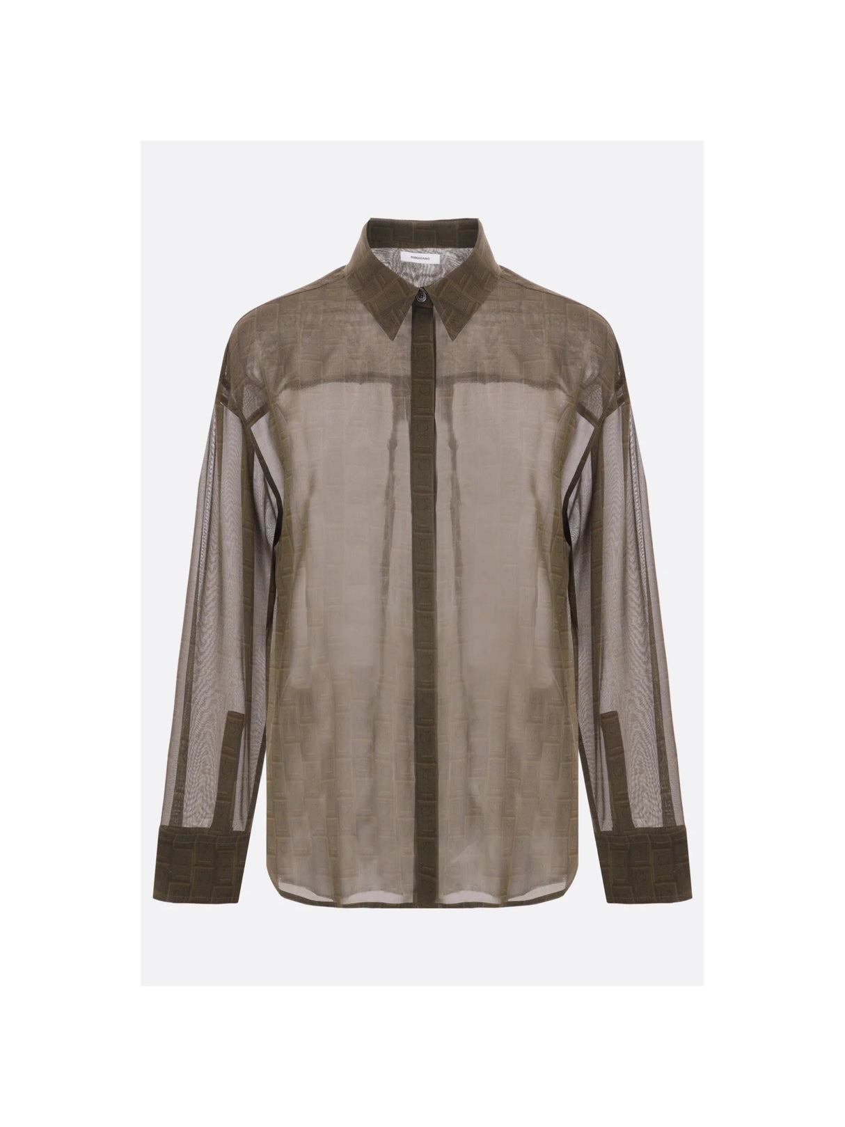 Monogram Georgette Shirt-FERRAGAMO-JOHN JULIA