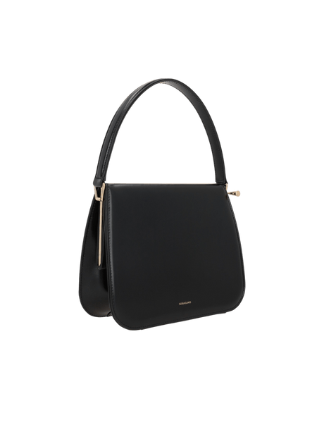 New Frame Smooth Leather Handbag-FERRAGAMO-JOHN JULIA