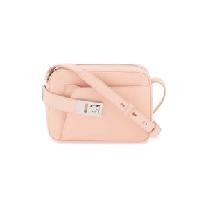 Nylund Pink Archive Gancini Leather Camera Crossbody Bag FERRAGAMO JOHN JULIA.