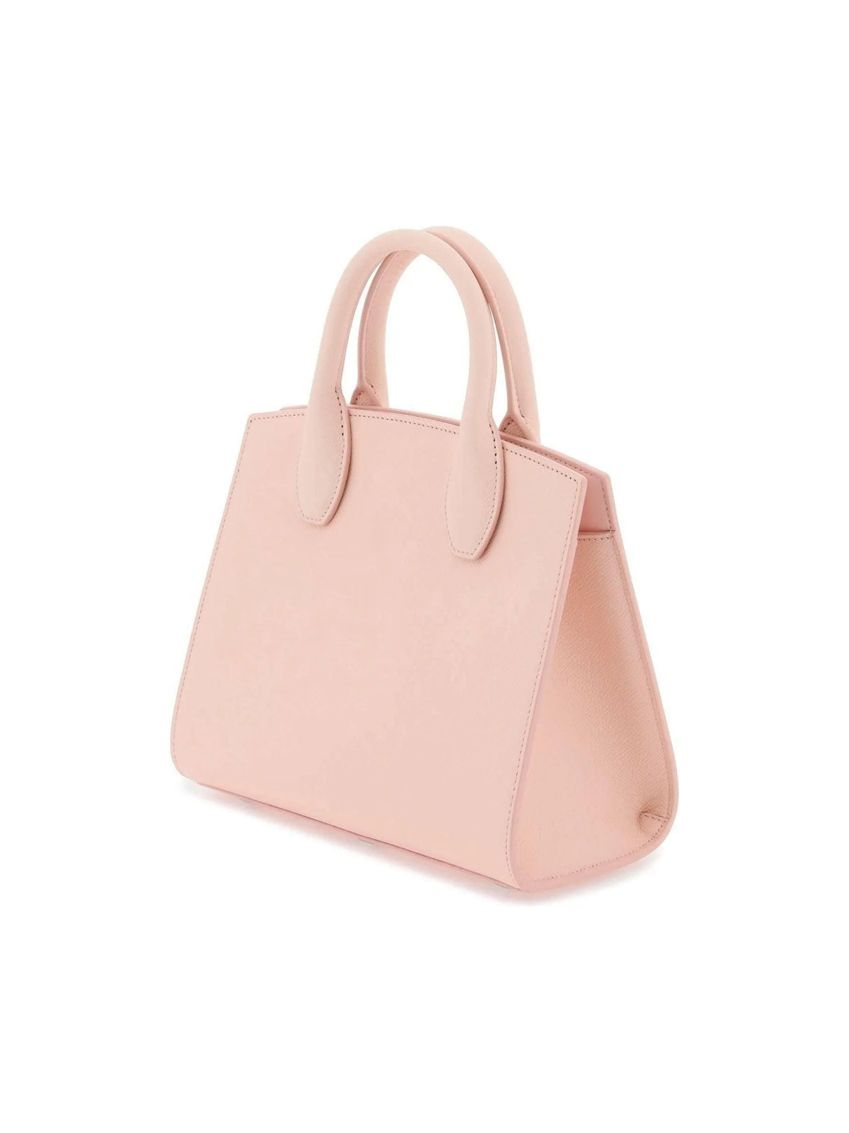 FERRAGAMO-Nylund pink Studio Box S Calfskin Handbag-JOHN JULIA