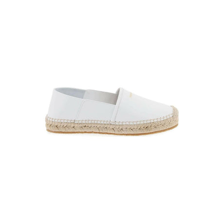 Optic White Nappa Leather Espadrilles FERRAGAMO JOHN JULIA.