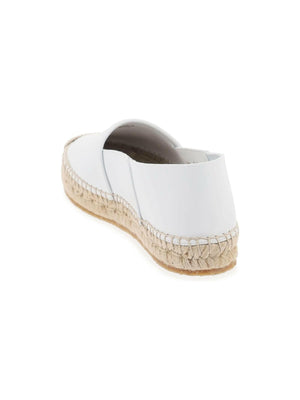 Optic White Nappa Leather Espadrilles FERRAGAMO JOHN JULIA.