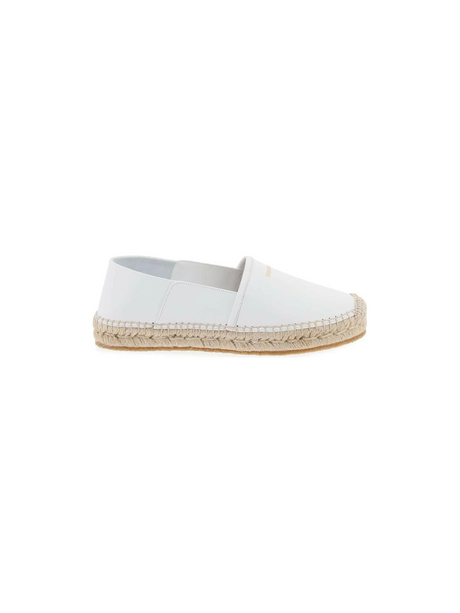 Optic White Nappa Leather Espadrilles FERRAGAMO JOHN JULIA.