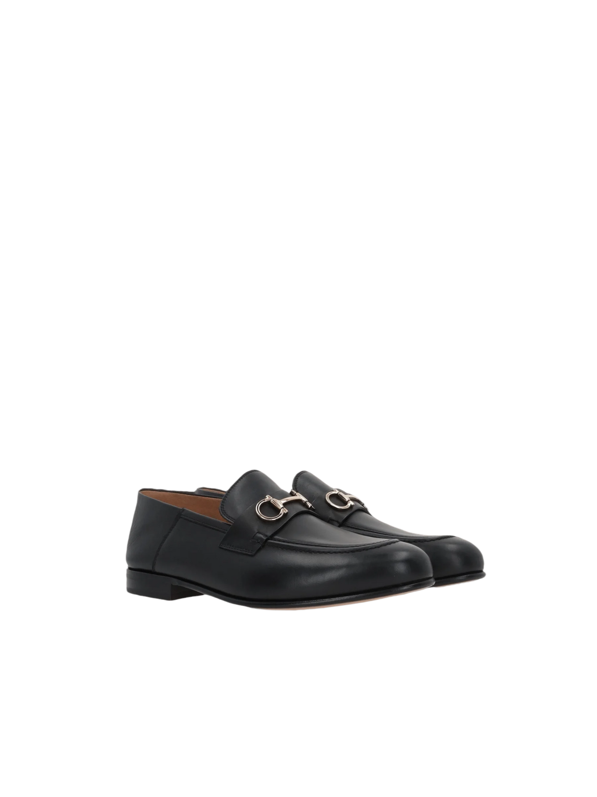 Ottone Smooth Leather Loafers-FERRAGAMO-JOHN JULIA