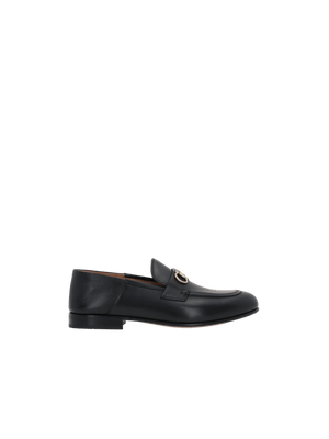 Ottone Smooth Leather Loafers-FERRAGAMO-JOHN JULIA