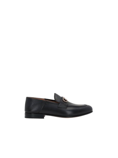 Ottone Smooth Leather Loafers-FERRAGAMO-JOHN JULIA