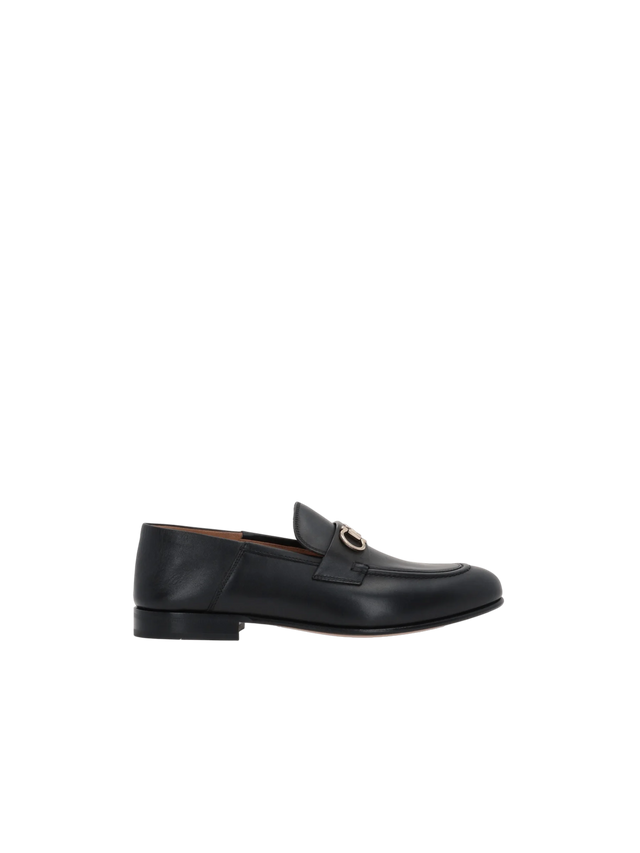 Ottone Smooth Leather Loafers-FERRAGAMO-JOHN JULIA