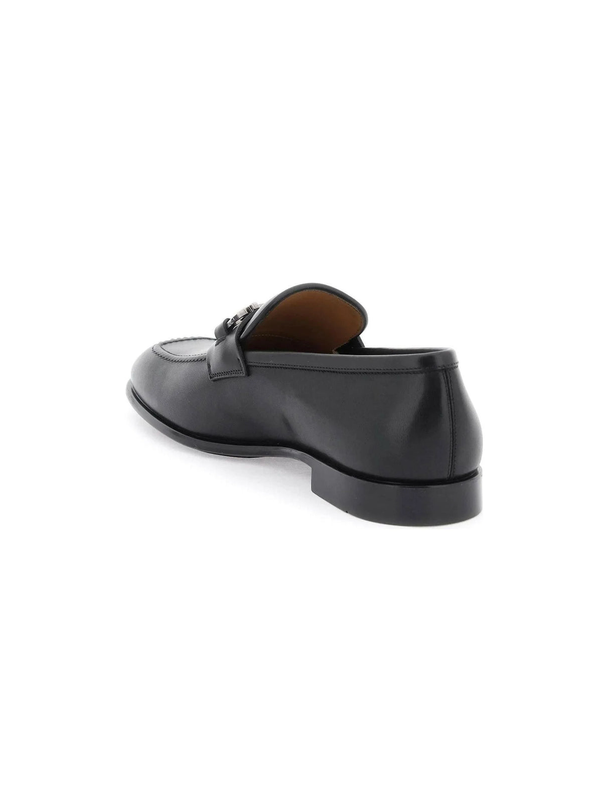 Black Penny Leather Loafers FERRAGAMO JOHN JULIA.