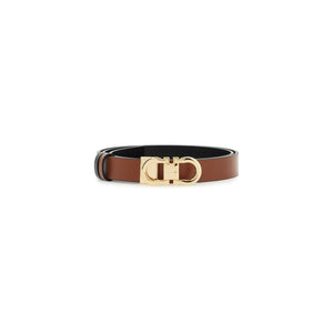 Reversible Leather Gancini Belt.