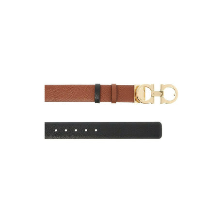 Reversible Leather Gancini Belt.