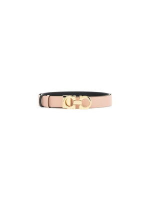 Reversible Leather Gancini Belt.