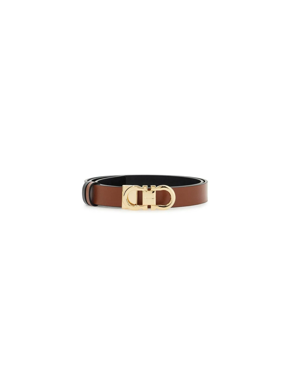 Reversible Leather Gancini Belt.