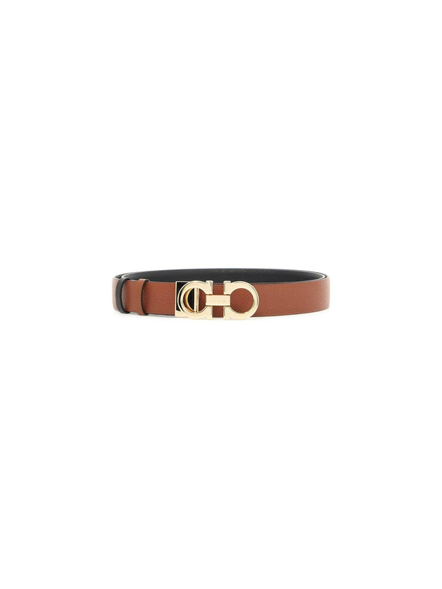 Reversible Leather Gancini Belt.