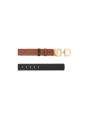 Reversible Leather Gancini Belt.