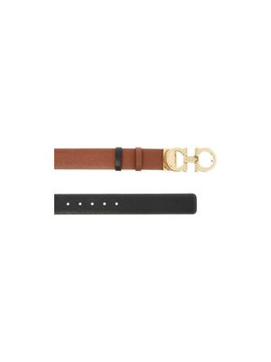 Reversible Leather Gancini Belt.