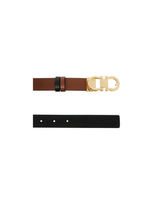 Reversible Leather Gancini Belt.