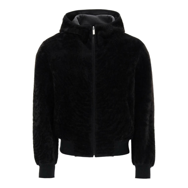 Reversible Shearling Hooded Blouson FERRAGAMO JOHN JULIA.