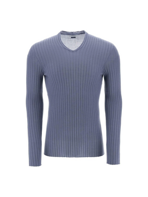 Ribbed Knit Sweater FERRAGAMO JOHN JULIA.