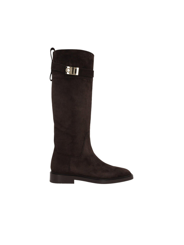 Roly Suede Boots-FERRAGAMO-JOHN JULIA