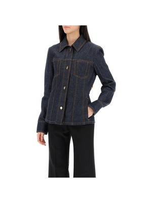 Shaped Denim Jacket FERRAGAMO JOHN JULIA.