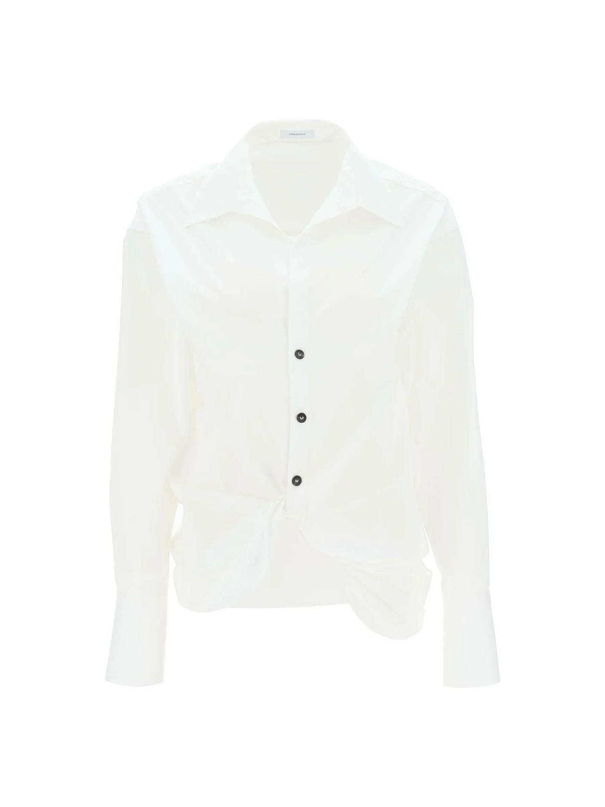 Shirt With Draped Hem FERRAGAMO JOHN JULIA.