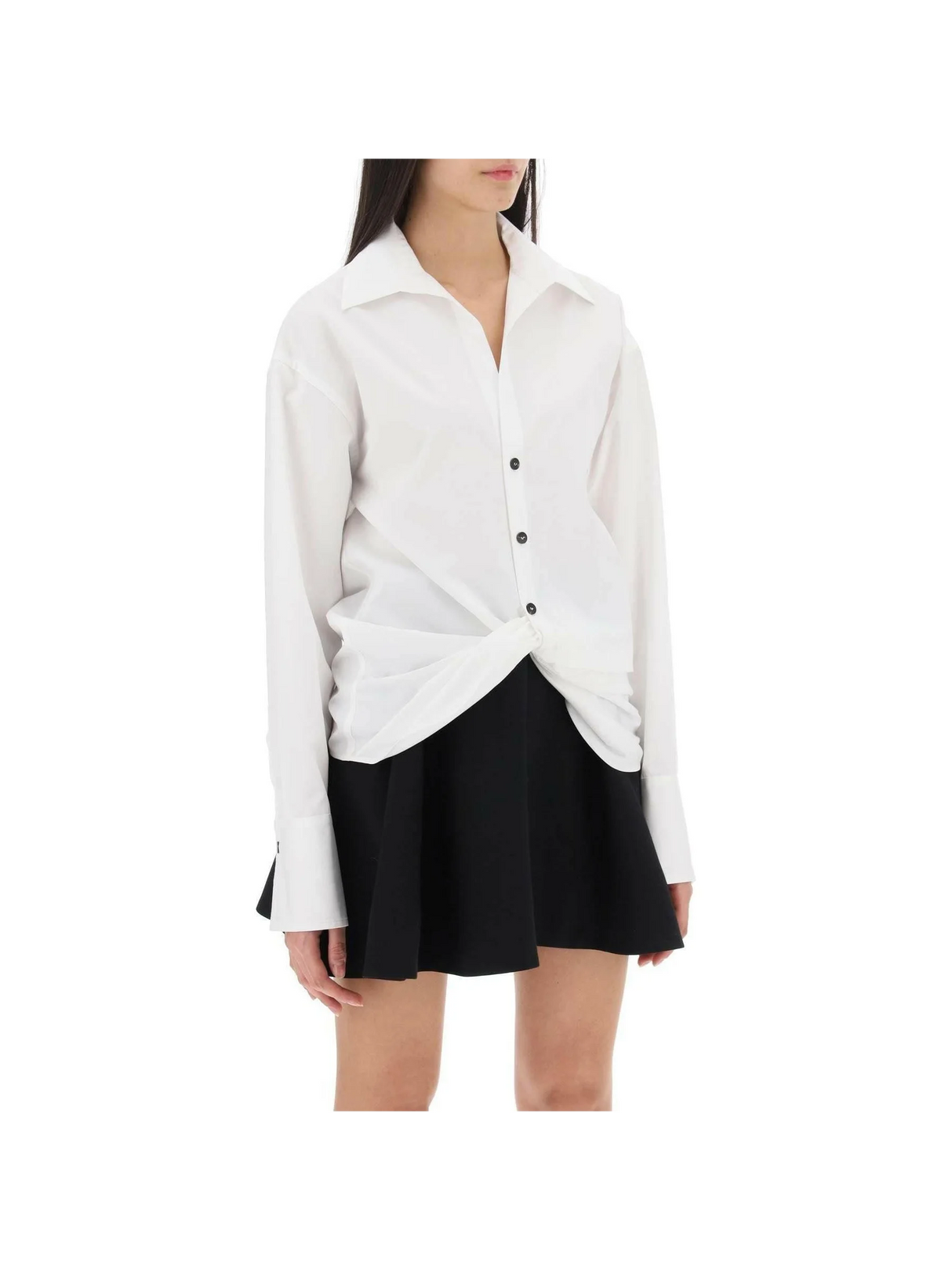 Shirt With Draped Hem FERRAGAMO JOHN JULIA.