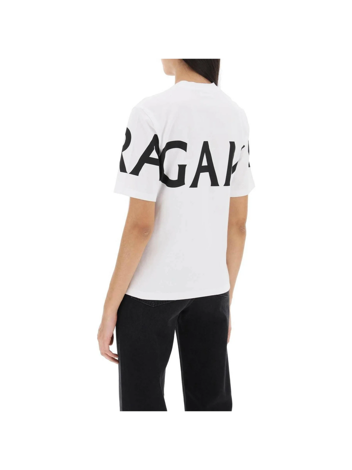 Short Sleeve T-Shirt With Oversized Logo FERRAGAMO JOHN JULIA.