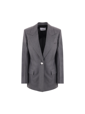 Single-breasted Wool Jacket-FERRAGAMO-JOHN JULIA