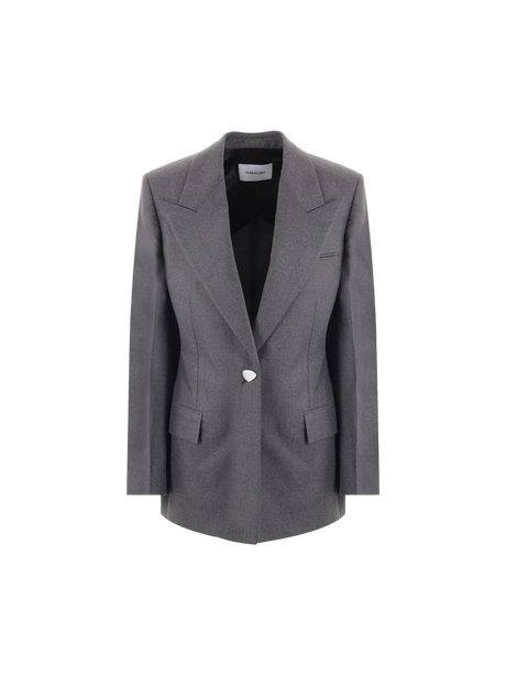 Single-breasted Wool Jacket-FERRAGAMO-JOHN JULIA