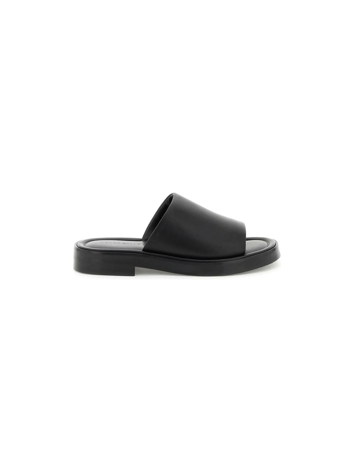 Black Smooth Calfskin Mules FERRAGAMO JOHN JULIA.